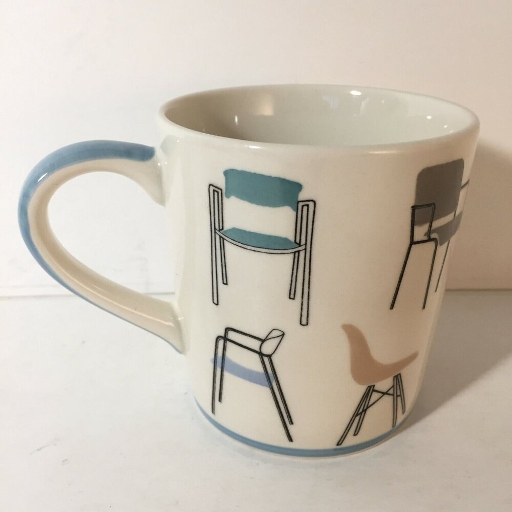 Office Chair  Modern Hauser Homer Chair Designer Coffee Cup Tea Mug Pastel RARE